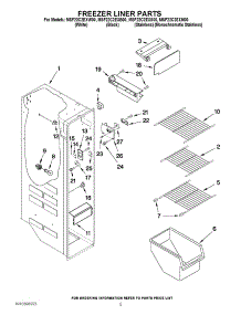 04 - Freezer Liner Parts parts for Maytag Refrigerator MSF22C2EXB00 / from AppliancePartsPros.com