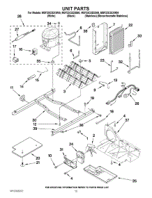 11 - Unit Parts parts for Maytag Refrigerator MSF22C2EXB00 / from AppliancePartsPros.com