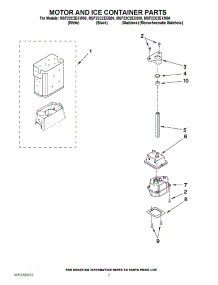 05 - Motor And Ice Container Parts parts for Maytag Refrigerator MSF22C2EXM00 / from AppliancePartsPros.com