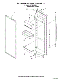 06 - Refrigerator Door Parts parts for Maytag Refrigerator MSF22C2EXM01 / from AppliancePartsPros.com