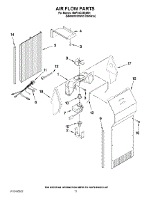09 - Air Flow Parts parts for Maytag Refrigerator MSF22C2EXM01 / from AppliancePartsPros.com