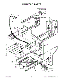 03 - Manifold Parts parts for Maytag Range MGR7661WS3 / from AppliancePartsPros.com