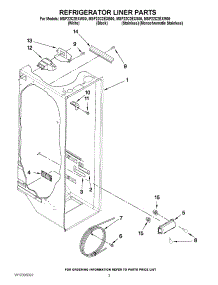 02 - Refrigerator Liner Parts parts for Maytag Refrigerator MSF22C2EXW00 / from AppliancePartsPros.com