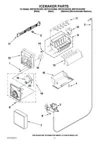 12 - Icemaker Parts parts for Maytag Refrigerator MSF22C2EXW00 / from AppliancePartsPros.com
