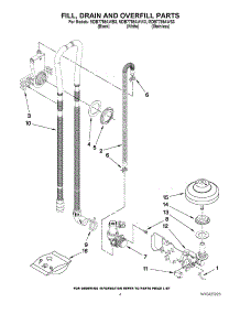 04 - Fill, Drain And Overfill Parts parts for Maytag Dishwasher MDB7759AWW3 / from AppliancePartsPros.com