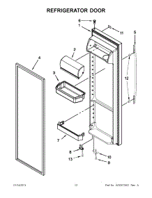 06 - Refrigerator Door parts for Maytag Refrigerator MSF22D4XAB00 / from AppliancePartsPros.com
