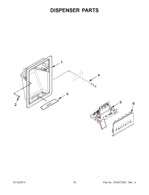 08 - Dispenser Parts parts for Maytag Refrigerator MSF22D4XAB00 / from AppliancePartsPros.com