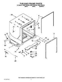 05 - Tub And Frame Parts parts for Maytag Dishwasher MDB7759SAB0 / from AppliancePartsPros.com