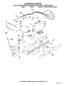 10 - Control Parts parts for Maytag Refrigerator MSF25C2EXB00 / from AppliancePartsPros.com