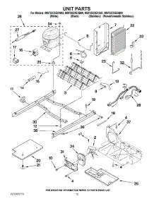 11 - Unit Parts parts for Maytag Refrigerator MSF25C2EXB00 / from AppliancePartsPros.com
