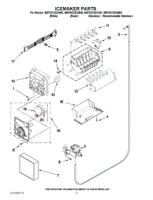 12 - Icemaker Parts parts for Maytag Refrigerator MSF25C2EXM00 / from AppliancePartsPros.com