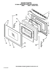 05 - Door Parts parts for Maytag Range MGR7661WW4 / from AppliancePartsPros.com
