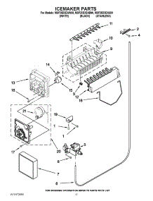 10 - Icemaker Parts parts for Maytag Refrigerator MSF25D2EAS00 / from AppliancePartsPros.com