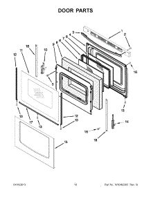 05 - Door Parts parts for Maytag Range MGR7662WB4 / from AppliancePartsPros.com