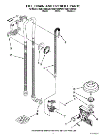 04 - Fill, Drain And Overfill Parts parts for Maytag Dishwasher MDB7759SAW0 / from AppliancePartsPros.com