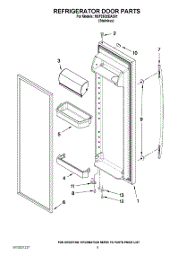 06 - Refrigerator Door Parts parts for Maytag Refrigerator MSF25D2EAS01 / from AppliancePartsPros.com