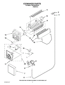 10 - Icemaker Parts parts for Maytag Refrigerator MSF25D2EAS01 / from AppliancePartsPros.com