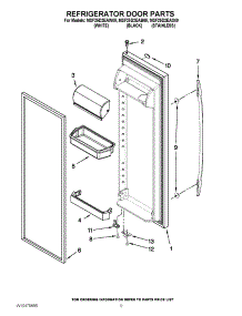 06 - Refrigerator Door Parts parts for Maytag Refrigerator MSF25D2EAW00 / from AppliancePartsPros.com