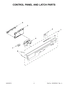 02 - Control Panel And Latch Parts parts for Maytag Dishwasher MDB7759SAW2 / from AppliancePartsPros.com