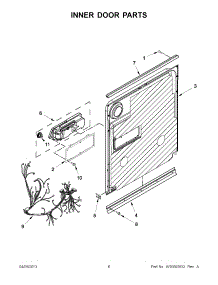 03 - Inner Door Parts parts for Maytag Dishwasher MDB7759SAW2 / from AppliancePartsPros.com