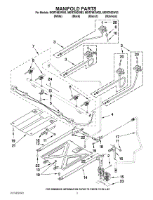 03 - Manifold Parts parts for Maytag Range MGR7662WQ3 / from AppliancePartsPros.com