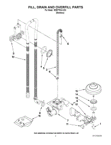 04 - Fill, Drain And Overfill Parts parts for Maytag Dishwasher MDB7760AWS0 / from AppliancePartsPros.com