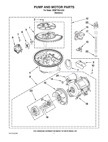 06 - Pump And Motor Parts parts for Maytag Dishwasher MDB7760AWS0 / from AppliancePartsPros.com