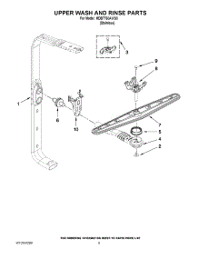 07 - Upper Wash And Rinse Parts parts for Maytag Dishwasher MDB7760AWS0 / from AppliancePartsPros.com