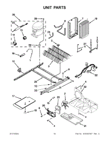 09 - Unit Parts parts for Maytag Refrigerator MSF25D4XAW00 / from AppliancePartsPros.com