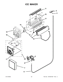 10 - Ice Maker parts for Maytag Refrigerator MSF25D4XAW00 / from AppliancePartsPros.com