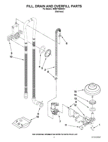 04 - Fill, Drain And Overfill Parts parts for Maytag Dishwasher MDB7760AWS1 / from AppliancePartsPros.com