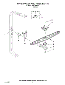07 - Upper Wash And Rinse Parts parts for Maytag Dishwasher MDB7760AWS1 / from AppliancePartsPros.com