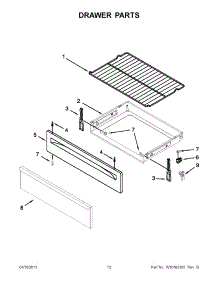 06 - Drawer Parts parts for Maytag Range MGR7662WQ4 / from AppliancePartsPros.com