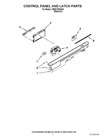 02 - Control Panel And Latch Parts parts for Maytag Dishwasher MDB7760SAS0 / from AppliancePartsPros.com