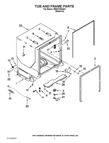 05 - Tub And Frame Parts parts for Maytag Dishwasher MDB7760SAS0 / from AppliancePartsPros.com