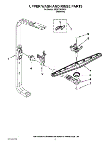 07 - Upper Wash And Rinse Parts parts for Maytag Dishwasher MDB7760SAS0 / from AppliancePartsPros.com