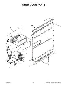 03 - Inner Door Parts parts for Maytag Dishwasher MDB7760SAS1 / from AppliancePartsPros.com