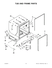 05 - Tub And Frame Parts parts for Maytag Dishwasher MDB7760SAS1 / from AppliancePartsPros.com