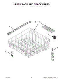 09 - Upper Rack And Track Parts parts for Maytag Dishwasher MDB7760SAS1 / from AppliancePartsPros.com