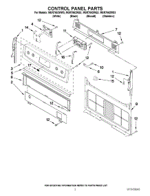 02 - Control Panel Parts parts for Maytag Range MGR7662WW3 / from AppliancePartsPros.com