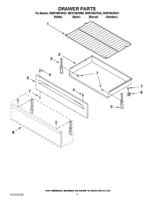 06 - Drawer Parts parts for Maytag Range MGR7662WW3 / from AppliancePartsPros.com
