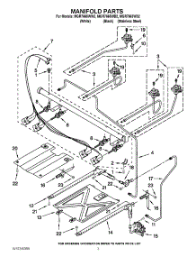 03 - Manifold Parts parts for Maytag Range MGR7665WB2 / from AppliancePartsPros.com