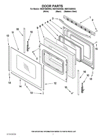 05 - Door Parts parts for Maytag Range MGR7665WB3 / from AppliancePartsPros.com