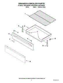 06 - Drawer & Broiler Parts parts for Maytag Range MGR7665WS3 / from AppliancePartsPros.com