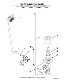 06 - Fill And Overfill Parts parts for Maytag Dishwasher MDB7851AWB2 / from AppliancePartsPros.com