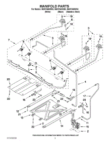 03 - Manifold Parts parts for Maytag Range MGR7665WW3 / from AppliancePartsPros.com