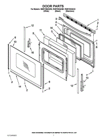 05 - Door Parts parts for Maytag Range MGR7685AS0 / from AppliancePartsPros.com