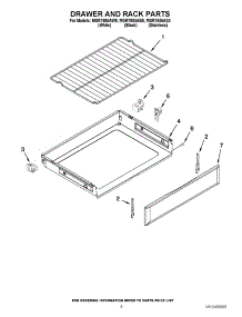 06 - Drawer And Rack Parts parts for Maytag Range MGR7685AS0 / from AppliancePartsPros.com