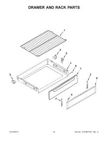 06 - Drawer And Rack Parts parts for Maytag Range MGR7685AW1 / from AppliancePartsPros.com