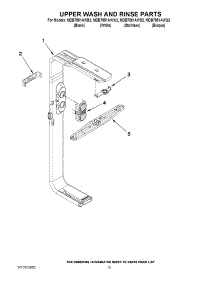 10 - Upper Wash And Rinse Parts parts for Maytag Dishwasher MDB7851AWS2 / from AppliancePartsPros.com